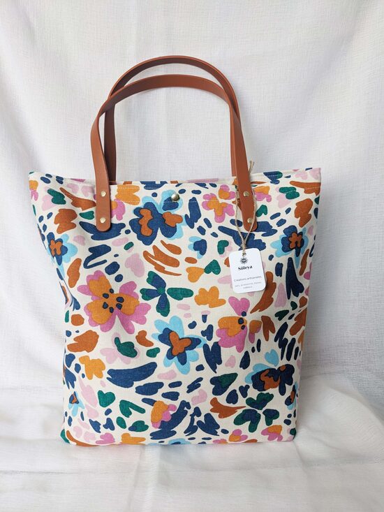 Cabas multicolore